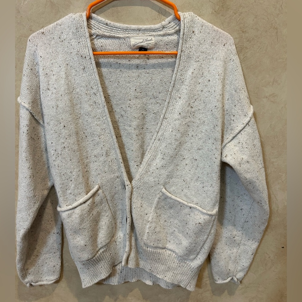 Universal Thread Light Gray/Oatmeal Speckled Open… - image 1